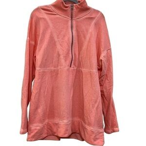 Lane Bryant LiVI coral peach sweatshirt GUC 14/16 plus curvy